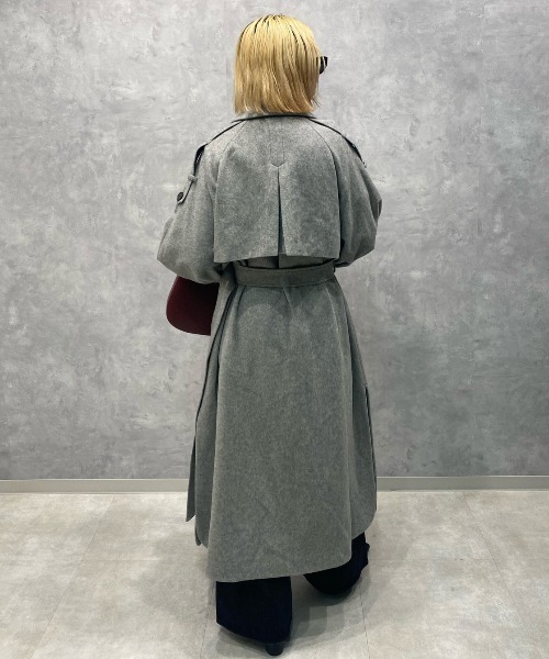 ジャケット・アウター JOSE MOON WOOL COMFORTABLE TRENCH COAT JOSE MOON（ジョゼムーン） トレンチコート コート WOOL COMFORTABLE