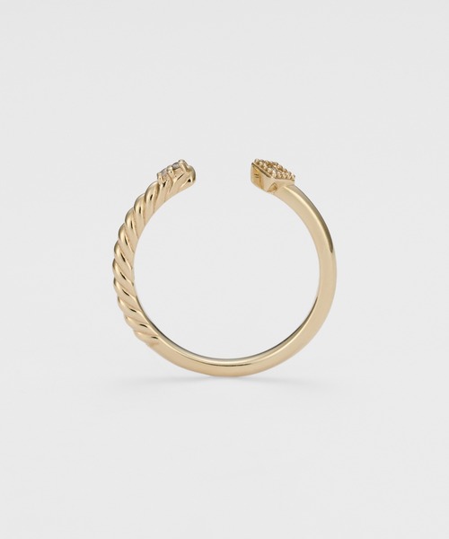 agete（アガット） 指輪 リング K10ダイヤモンドピンキーリング