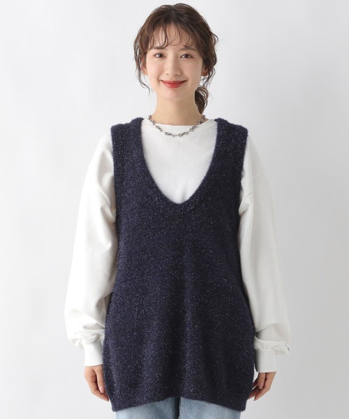LEPSIM ベスト ジレ ラメチュニックベスト 993433 レディース