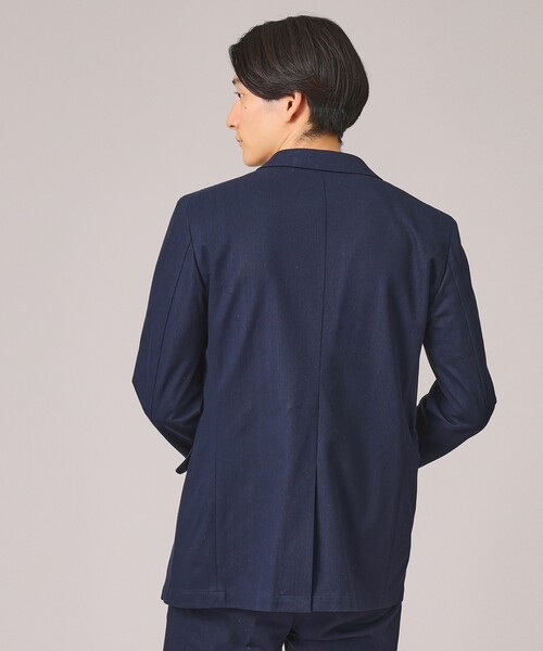 美品　TAKEO KIKUCHI シルク混　シアサッカー テーラードジャケット 吸水速乾/セットアップ可】シアサッカーメッシュジャケット