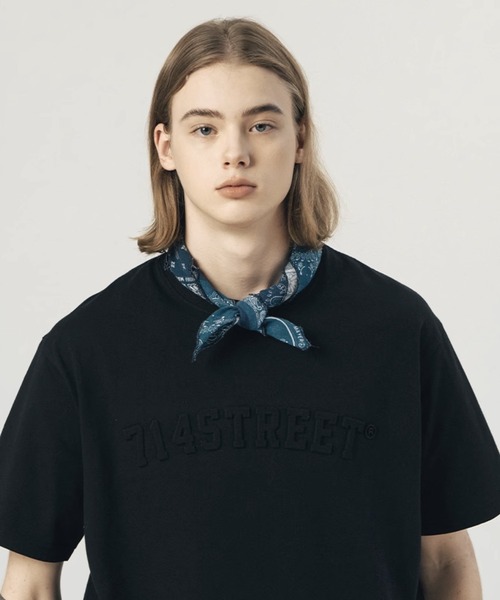 WESTBOY tシャツ エンボス加工ロゴTシャツ オーバーサイズ ユニ
