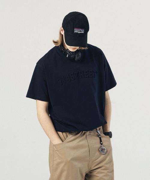 WESTBOY tシャツ エンボス加工ロゴTシャツ オーバーサイズ ユニ
