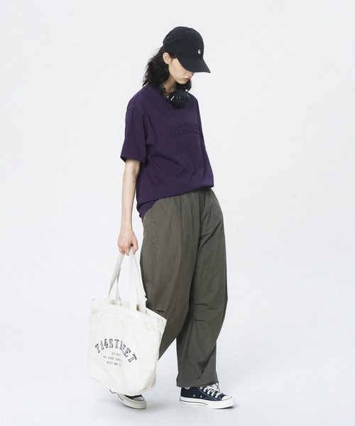 WESTBOY tシャツ エンボス加工ロゴTシャツ オーバーサイズ ユニ