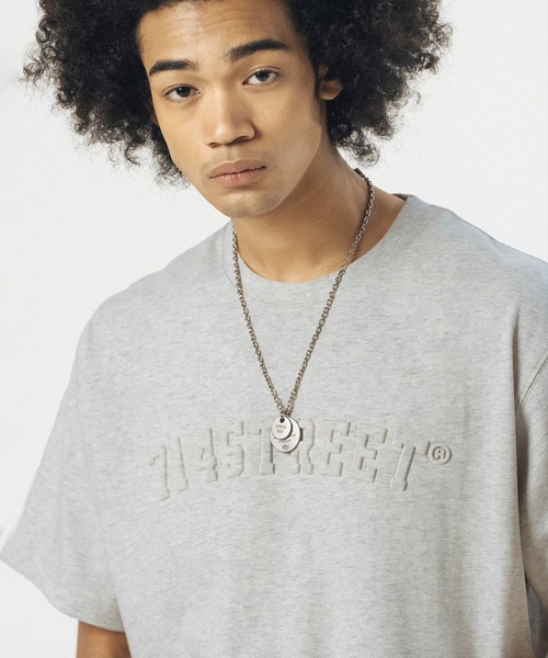 WESTBOY tシャツ エンボス加工ロゴTシャツ オーバーサイズ ユニ