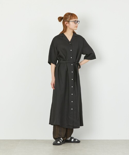 ワンピース GREY LABEL リネンテンセルシャツワンピース レディース 