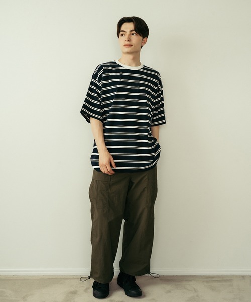 カーゴパンツ IONSEOUL Key Nylon Low Cargo Pants Be.Nection カーゴパンツ NYLON EASY CARGO PANTS / ナイロン