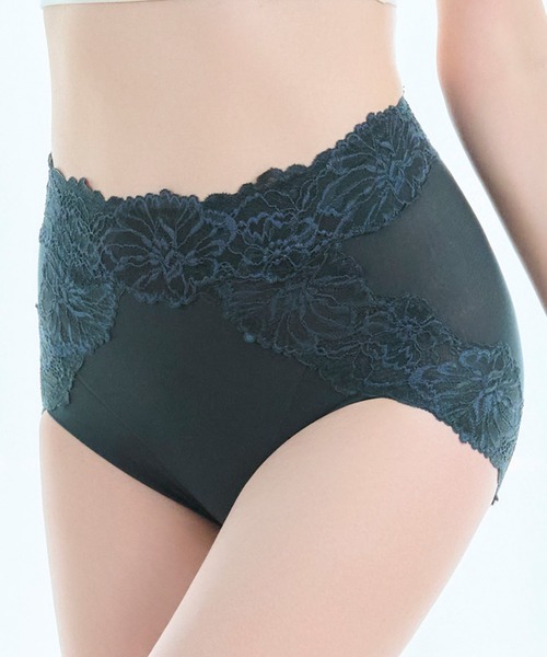 ブラデリス　おしりPラインラッピングショーツ　フォレストグリーン　Lサイズ BRADELIS NewYork（ブラデリスニューヨーク） ショーツ おしりPライン