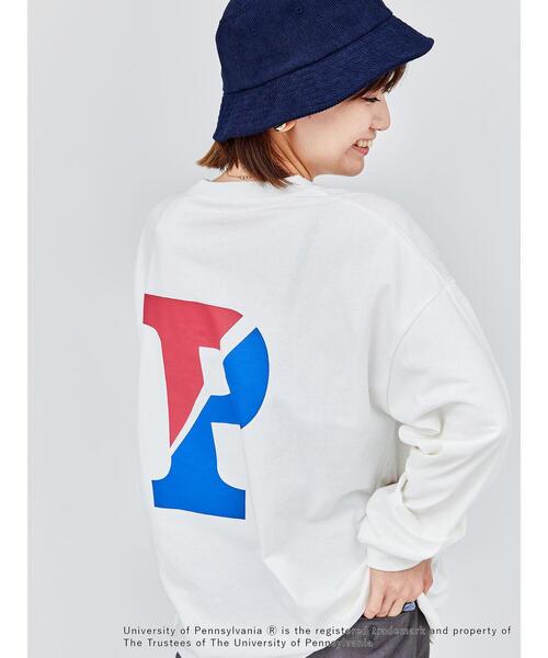 PEOPLESTYLEレトロ ロゴ プリントTシャツ ロンT ルーズ 男女兼用 ap retro tシャツ デザインロゴプリントロンT レディース メンズ
