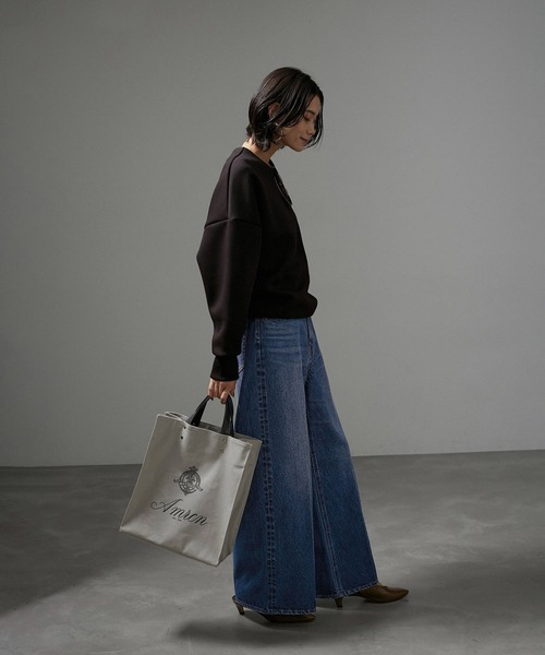 SALON adam et rope' ジーンズ デニム デニムパンツ センター