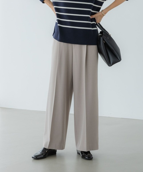 Elura（エルーラ） パンツ スリムウォームワイドパンツ「低身長サイズ