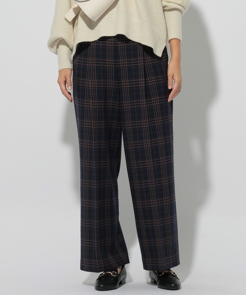 Elura（エルーラ） パンツ スリムウォームワイドパンツ「低身長サイズ