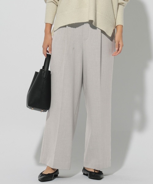 Elura（エルーラ） パンツ スリムウォームワイドパンツ「低身長サイズ