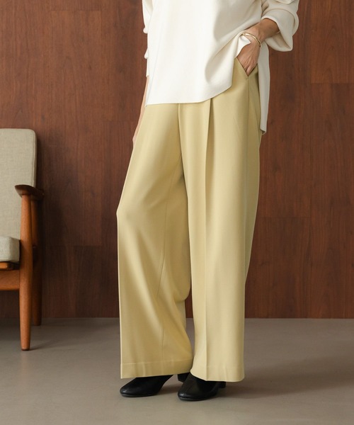 その他 R セール】スリムウォームワイドパンツ＜低身長サイズあり＞/133680