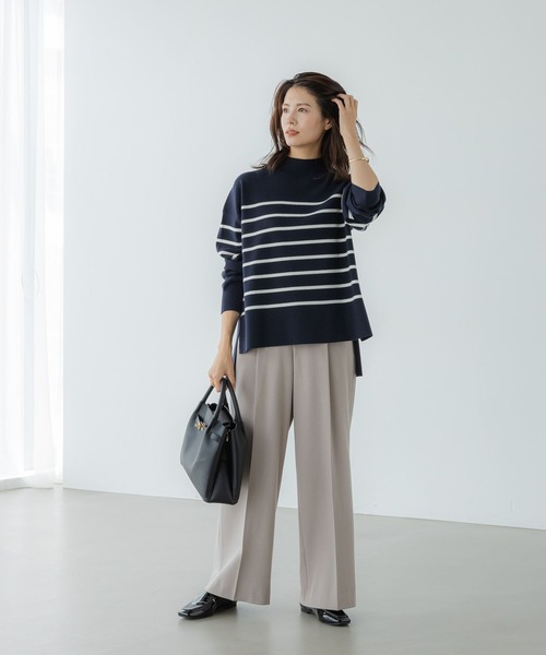 Elura（エルーラ） パンツ スリムウォームワイドパンツ「低身長サイズ