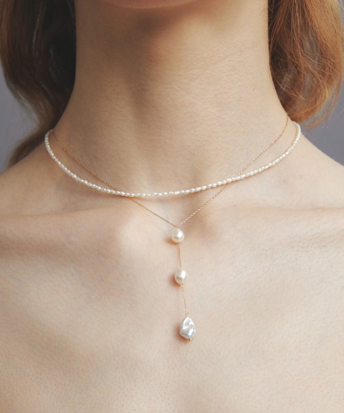 【les bonbon】ドットパールネックレス les bonbon ネックレス 「les bonbon」dot blessing pearl