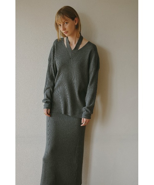 ニット セーター MANOF/マノフ/THERMAL KNIT SET UP レディース MANOF ニット セーター MANOF/マノフ/THERMAL KNIT SET UP