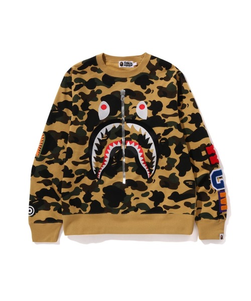 A BATHING APE トレーナー スウェット 1ST CAMO SHARK CREWNECK