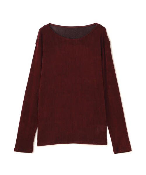 tシャツ MANOF (マノフ) 別注TULLE FLOCKED TOPS レディース