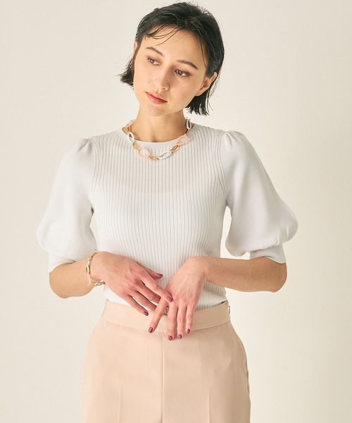 ANAYI 「ANAYI」 半袖ニット 38 ピンク レディース : ZOZOTOWN