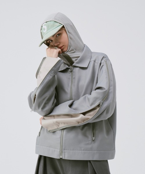 soerte ブルゾン アウター 2WAY DEFORMATION ZIP JACKET/ディ