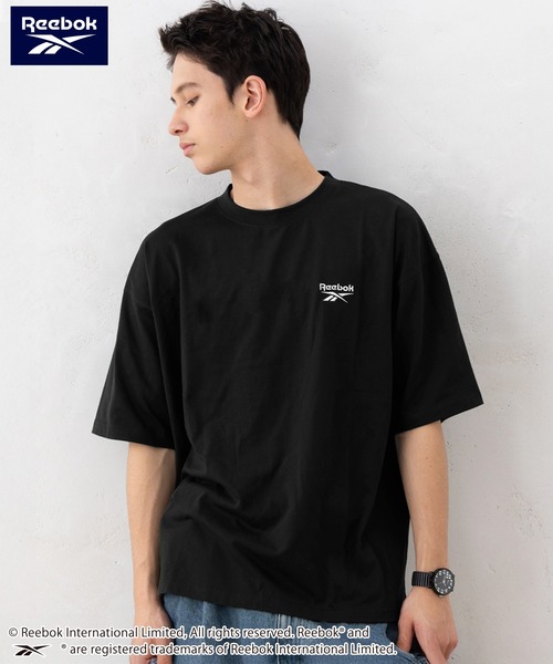 KIOSQUE CC 購入‼️Reebok ユニフォームTシャツ　リメイク Reebok（リーボック） tシャツ 「WEB別注」Reebok 半袖Tシャツ 綿 ワン