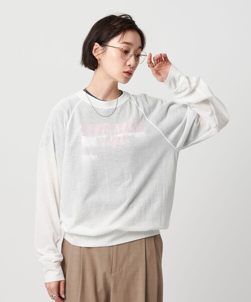 アメリカーナ×ユナイテッドアローズ ロング丈ラグランスウェット WEB限定】ラグラン スウェット
