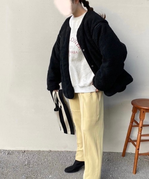 「ECRIRE」 ブルゾン M ベージュ レディース_画像6