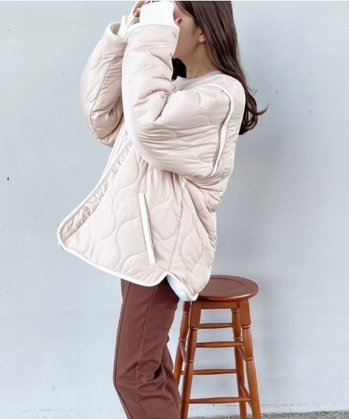 「ECRIRE」 ブルゾン M ベージュ レディース_画像7