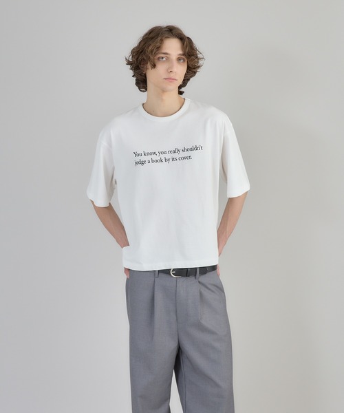 Regen Glanz tシャツ cropped T-shirt/クロップドTシャツ メンズ