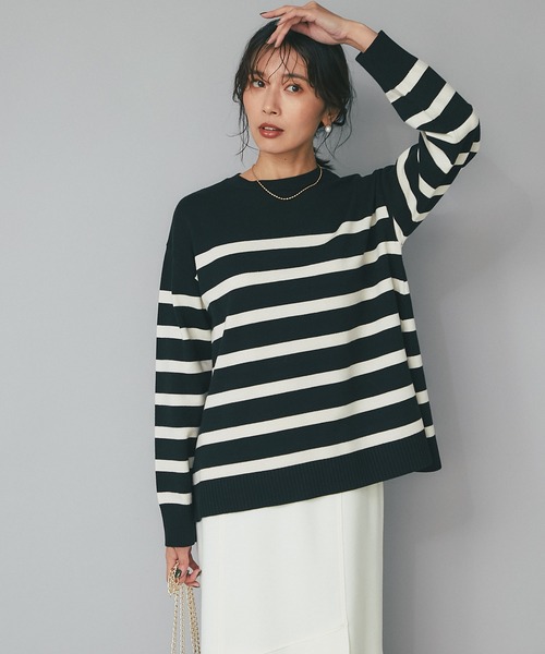 「RIVE DROITE」 長袖ニット FREE オフホワイト レディース_画像2