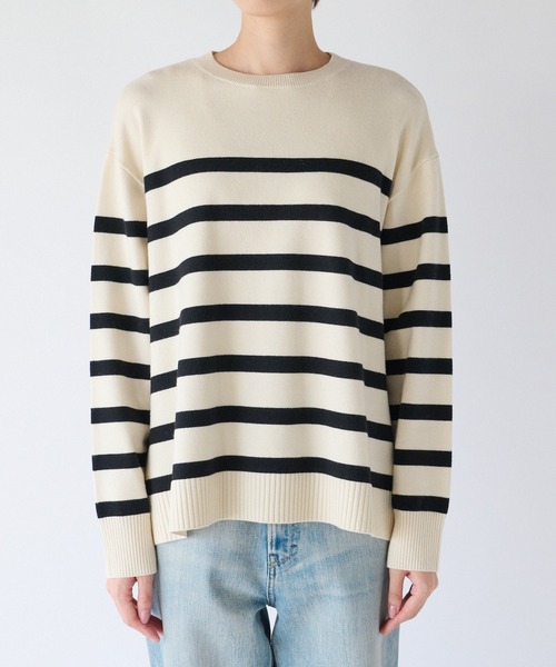 「RIVE DROITE」 長袖ニット FREE オフホワイト レディース_画像8