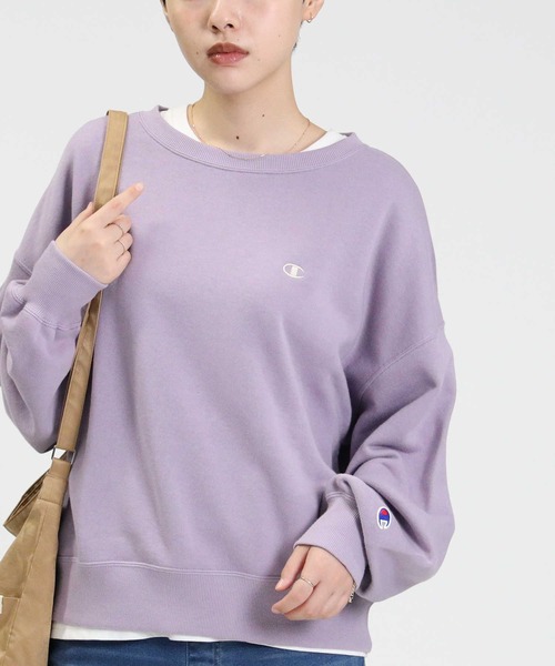 [Champion] тренировочный cut and sewn L Brown женский 