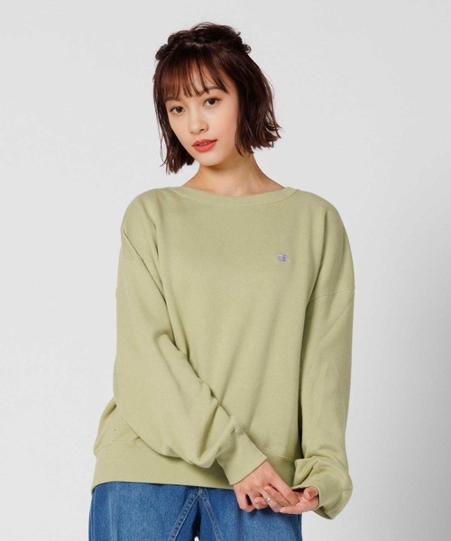 [Champion] тренировочный cut and sewn L Brown женский 