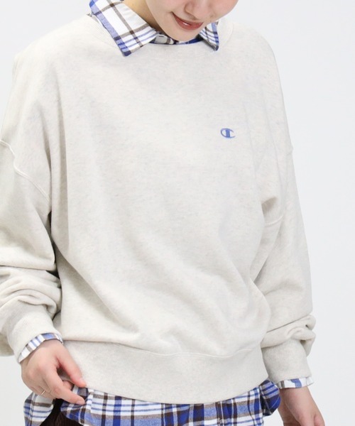 [Champion] тренировочный cut and sewn L Brown женский 