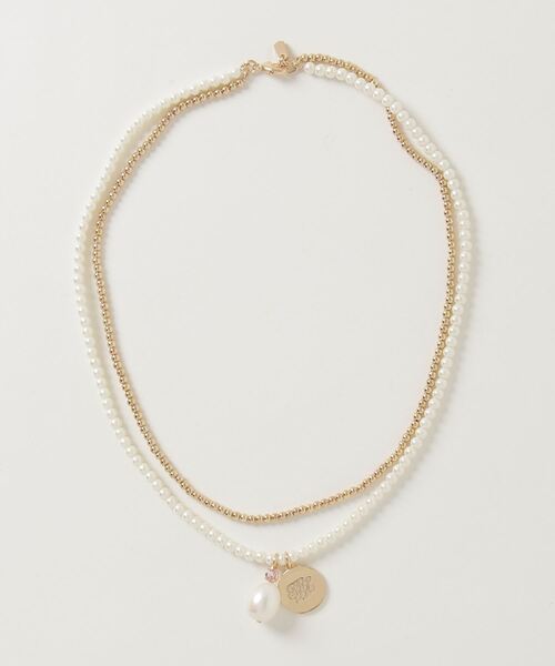 NEW★Ralph Lauren★パール・レイヤードネックレス LAUREN RALPH ネックレス ロゴ & パール レイヤード ペンダント