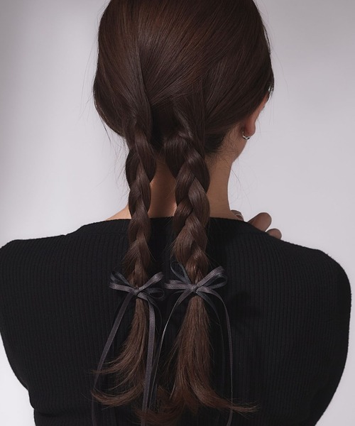 関税送料込 YVMIN X SHUSHUTONG リボンヘアクリップ YVMIN X SHUSHUTONG / Double Jeweled Sculpture Bowknot Hair Clip
