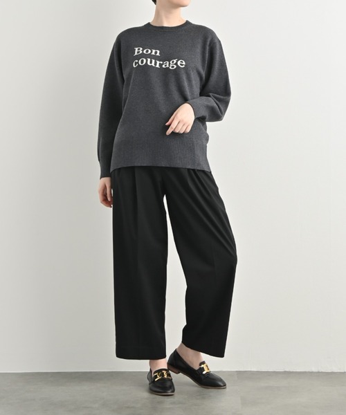 tシャツ ロゴジャガードプルオーバー レディース