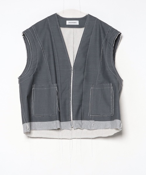 DISCOVERED（ディスカバード） ベスト ジレ SUITS SWEAT VEST メンズ 