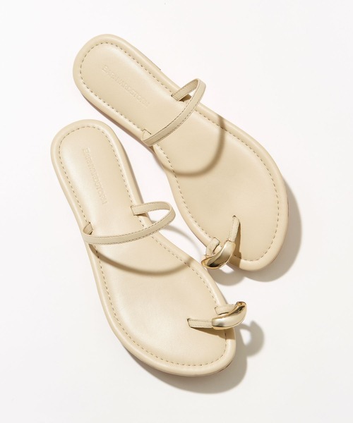 サンダル BARNYARDSTORM / メタルツキレザートング レディース