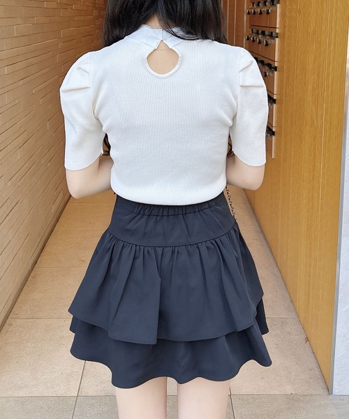 ニット セーター ボウタイ袖プリーツニット レディース ikka｜ボウタイ袖プリーツニット | Rakuten Fashion(楽天