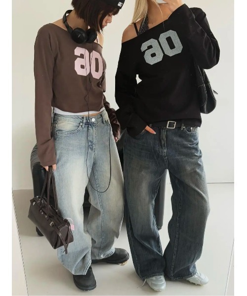 BLACK UPアイビーウォッシュワイドデニムパンツ BLACKUP（ブラックアップ）の「[MADE] アイビーウォッシュワイド