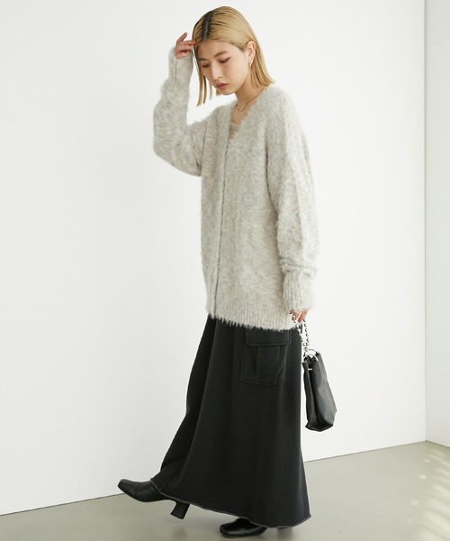 「Chaco closet」 ニットカーディガン FREE ブラック レディース_画像3