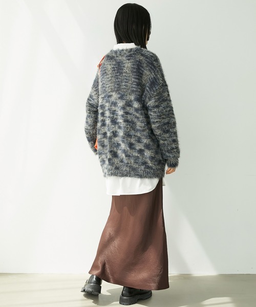 「Chaco closet」 ニットカーディガン FREE ブラック レディース_画像8