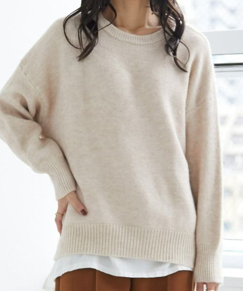 「ECRIRE」 長袖ニット M アイボリー レディース_画像2