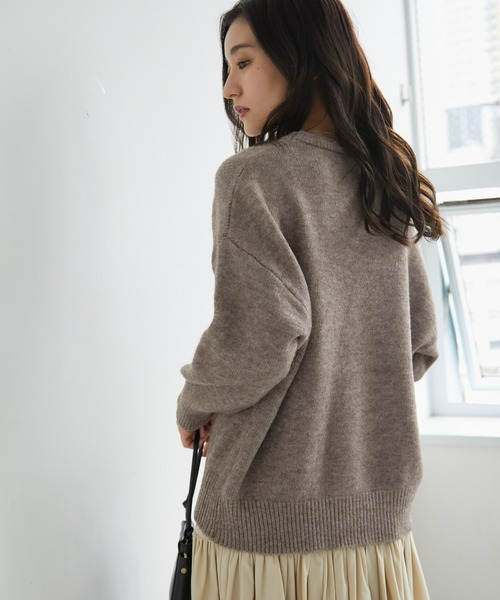 「ECRIRE」 長袖ニット M アイボリー レディース_画像9