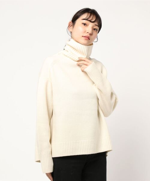 IENA（イエナ） タートルネックニット FREE イエロー レディース