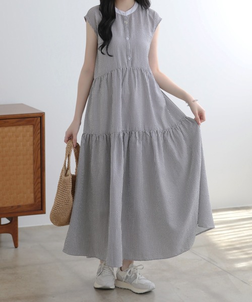 SUNFLOWER EIGHT シャツワンピース ストライプワンピ : ZOZOTOWN