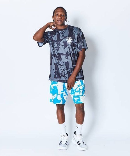 【希少品】AKTR アロハ柄　ショーツ　M パンツ AKTR CUT-UP CAMO 8.5-INCH SHORTS（アクター カットアップ