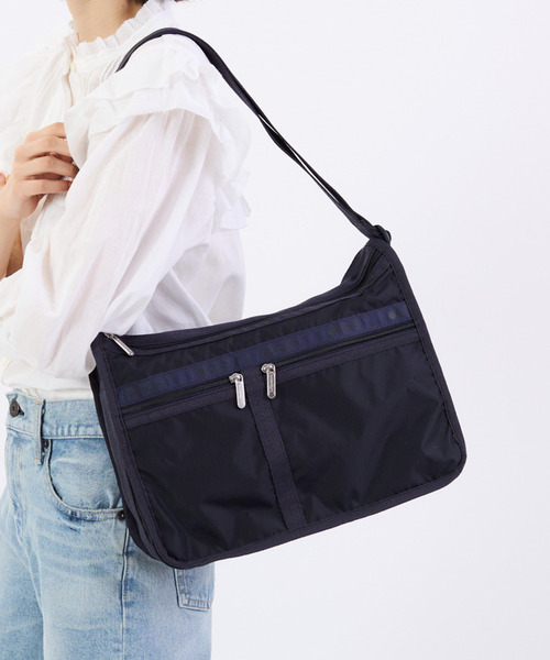 【新品】LeSportsac DX everydayショルダーバッグ　青 DELUXE EVERYDAY BAGディープシーブルー（クロスボディ