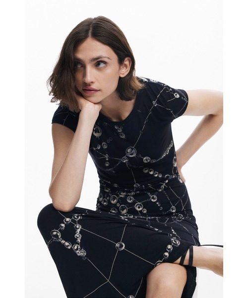 Desigualワンピース Desigual ワンピース 「Desigual x Stella Jean」フォーク
